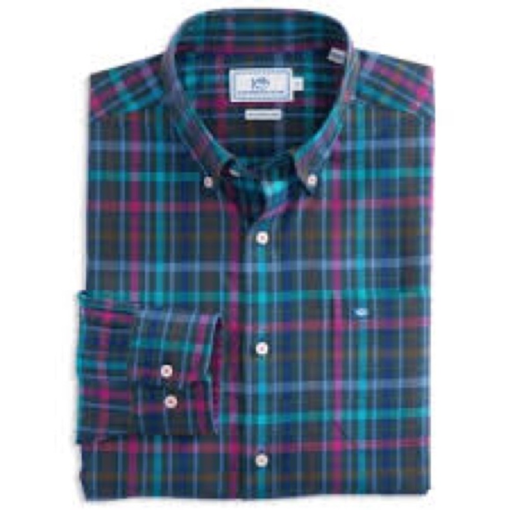 NWT Mens Southern Tide Rushing Water Button Up